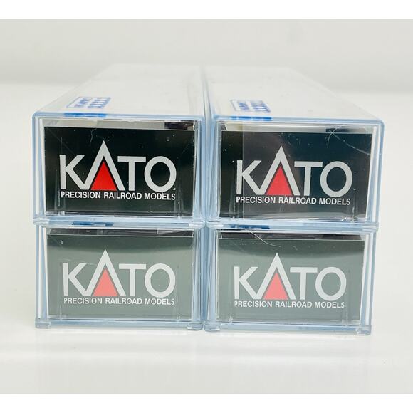 Kato N Santa Fe Super Chief *Lighted* 4 Car Add-On Set C 106-6004 New - Picture 5 of 8